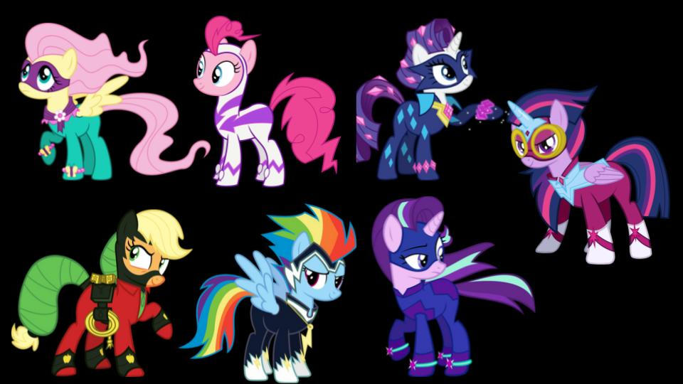 Power Ponies Plus One by AmadonDawn on DeviantArt