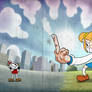 Cuphead vs Pipimi and Popuko