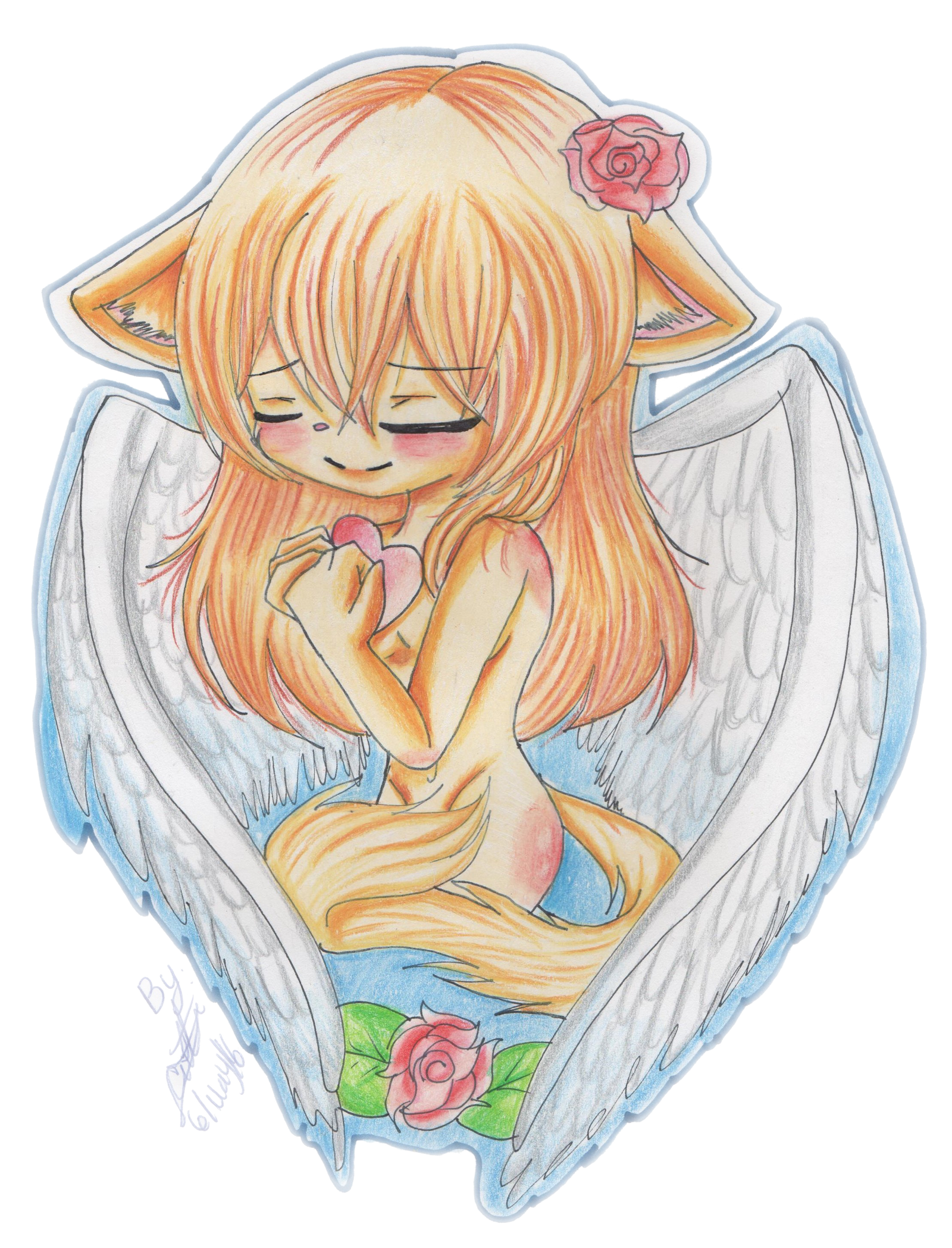 :Ellie:Beautiful Angel: LT by cristinathehedgehog