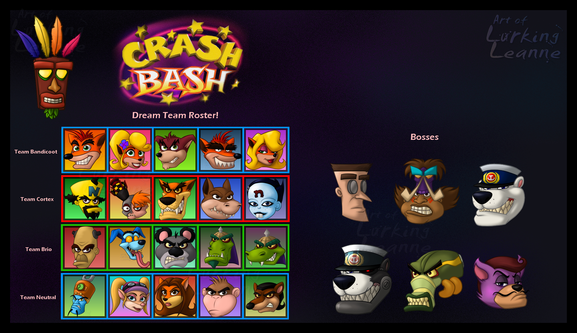 CRASH BASH Dream Roster