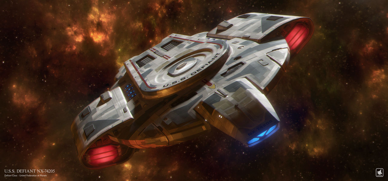 USS Defiant NX-74205 by Jetfreak-7 on DeviantArt
