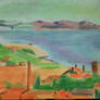 Paisaje en pastel