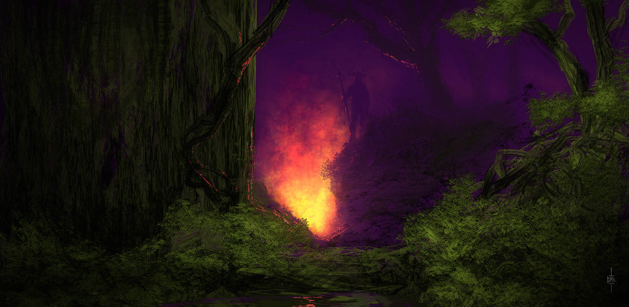 Forest fire by Dumaker on DeviantArt