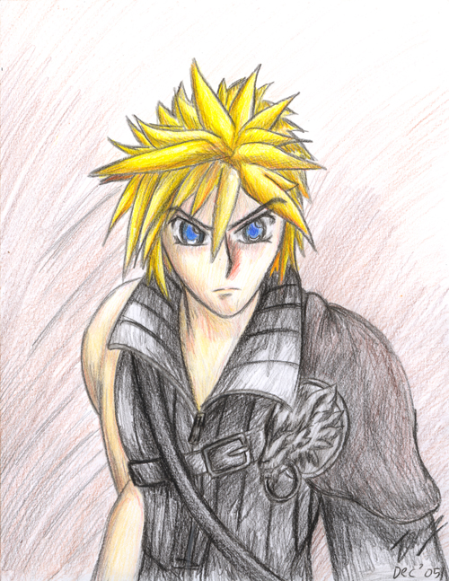 Cloud Strife-Manualy Colored