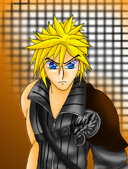 Cloud Strife-Digitally colored