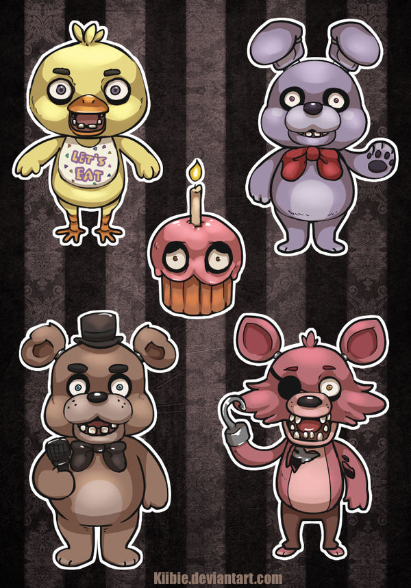 Five Nights At Freddy's Stickers by Kiibie on DeviantArt