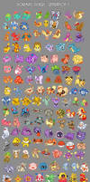 Pokeminis stickers - Gen 1
