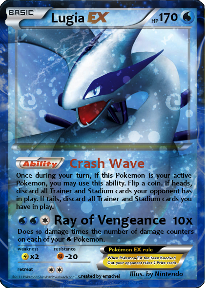 Pokemon - Shiny Lugia TCG Card by jochemmasselink on DeviantArt