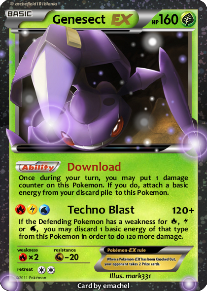 Genesect and Genesect-EX from 'Megalo-Cannon' Revealed! 