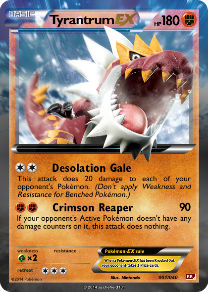 tyrantrum ex pokemon card Pokmon TCG - Tyrantrum EX XY Black Star Promos Holo Ultra Rare Card XY70