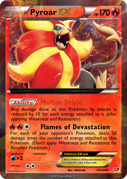 Pyroar EX by emachel on DeviantArt