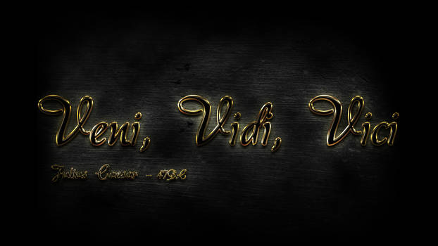 Veni, Vidi, Vici Golden Wallpaper