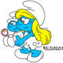 Smurfette And Baby Smurf 80s Style