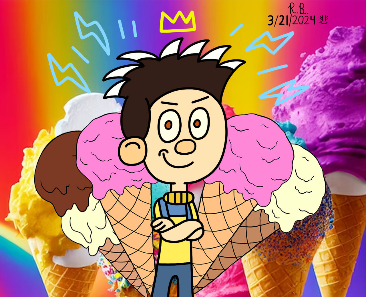 The Ice Cream King of Rackleff, Maine! by RoyalSmurf on DeviantArt