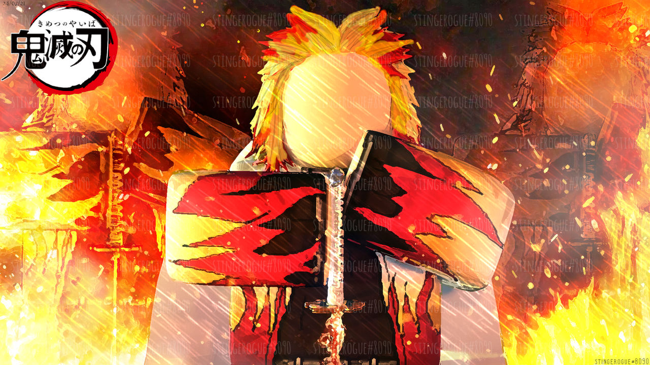 Roblox Custom Rengoku DEMON SLAYER ROBLOX GFX: KYOJURO RENGOKU by stingerogue on DeviantArt