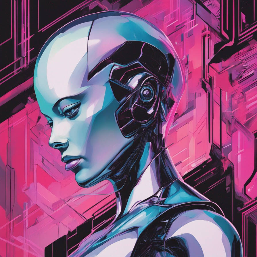 Metallic Android Female metallic Android by mort-aux-arts on DeviantArt