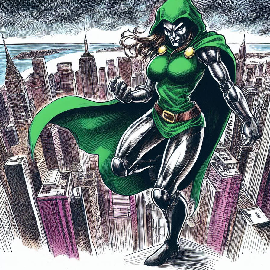 Female Dr. Doom by mortauxarts on DeviantArt