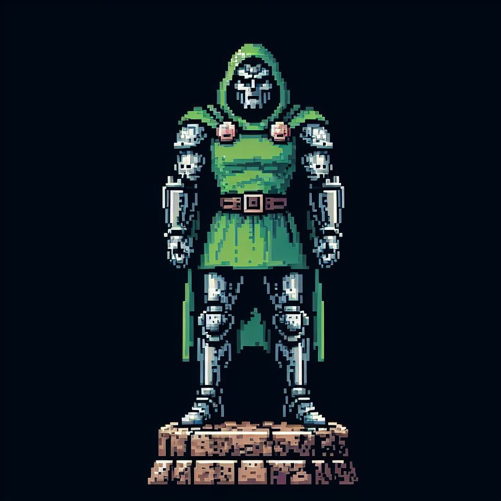 8 Bit Doom Dr. Doom - 8 bit pixelart by mort-aux-arts on DeviantArt