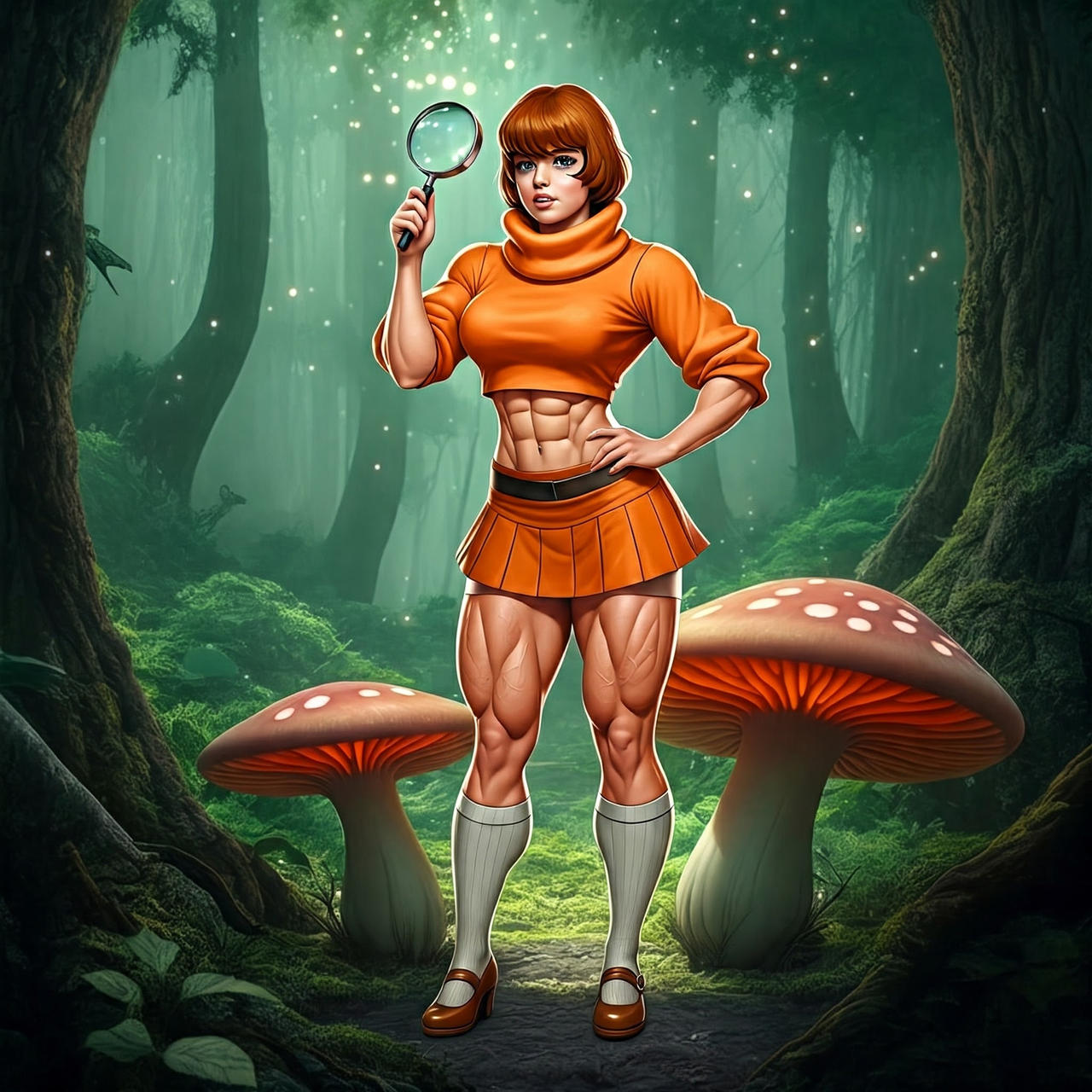 Velma Magic Ropes velma finds the magic mushroom by mort-aux-arts on DeviantArt