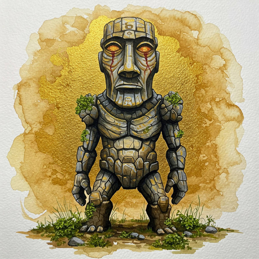 Moai Stonegolem By Mort aux arts On DeviantArt moai-stonegolem-by-mort-aux-arts-on-deviantart