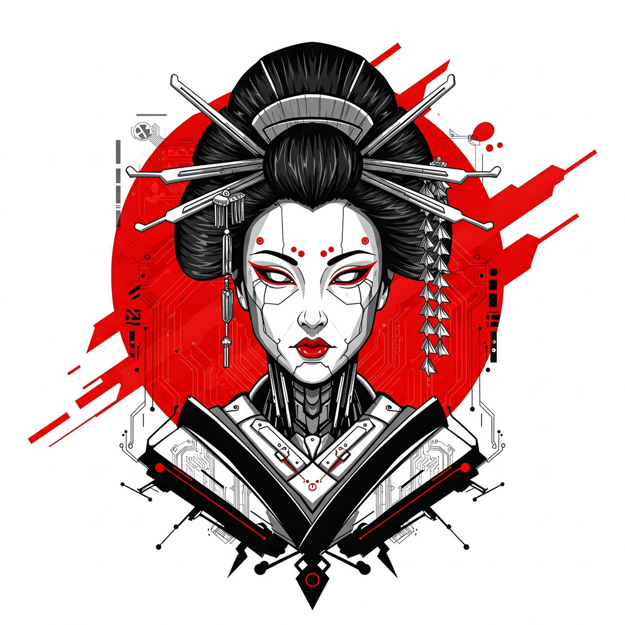 Cyberpunk Geisha Logo By Mort aux arts On DeviantArt cyberpunk-geisha-logo-by-mort-aux-arts-on-deviantart