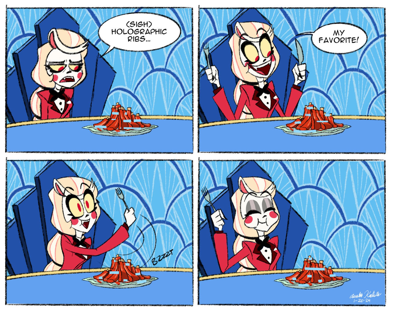 Minecraft Comic Rib Holographic Ribs (comic) by AustinKalista on DeviantArt