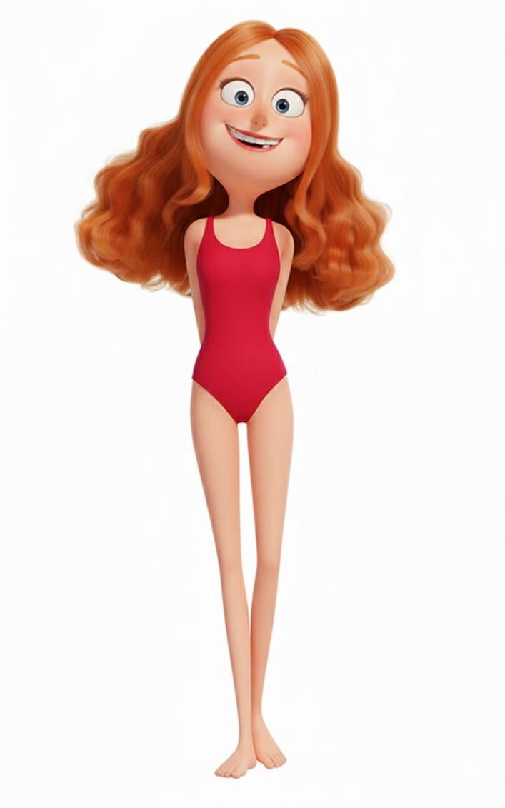 Poppy Riley Underwiter Poppy Prescott In Red Swimsuit #1 by SLTRBYRSEF2013 on DeviantArt