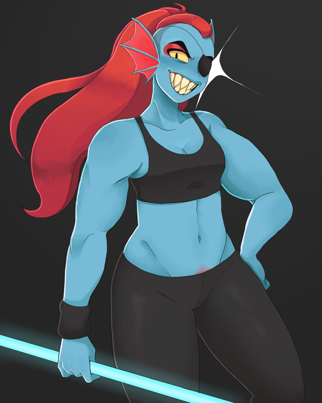 Undyne Bodybuilder Undyne by catseatingwatermelon on DeviantArt