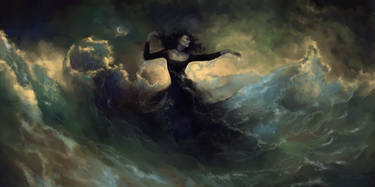 Yennefer over the sea