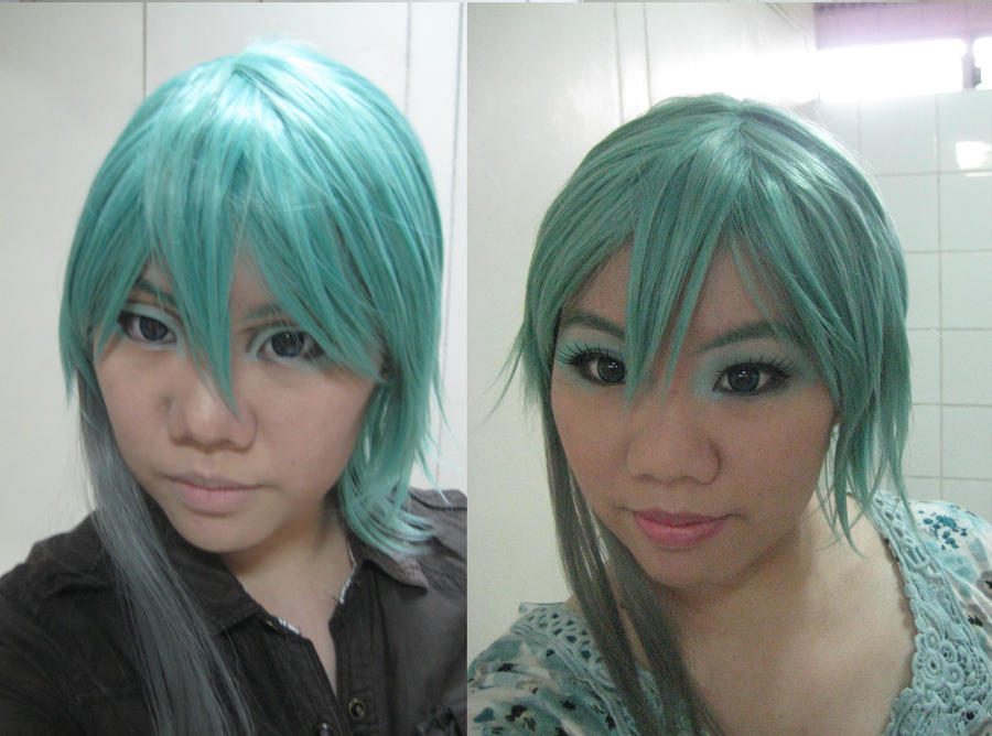 Miku/Mikuo Hatsune cosplay Makeup Tutorial