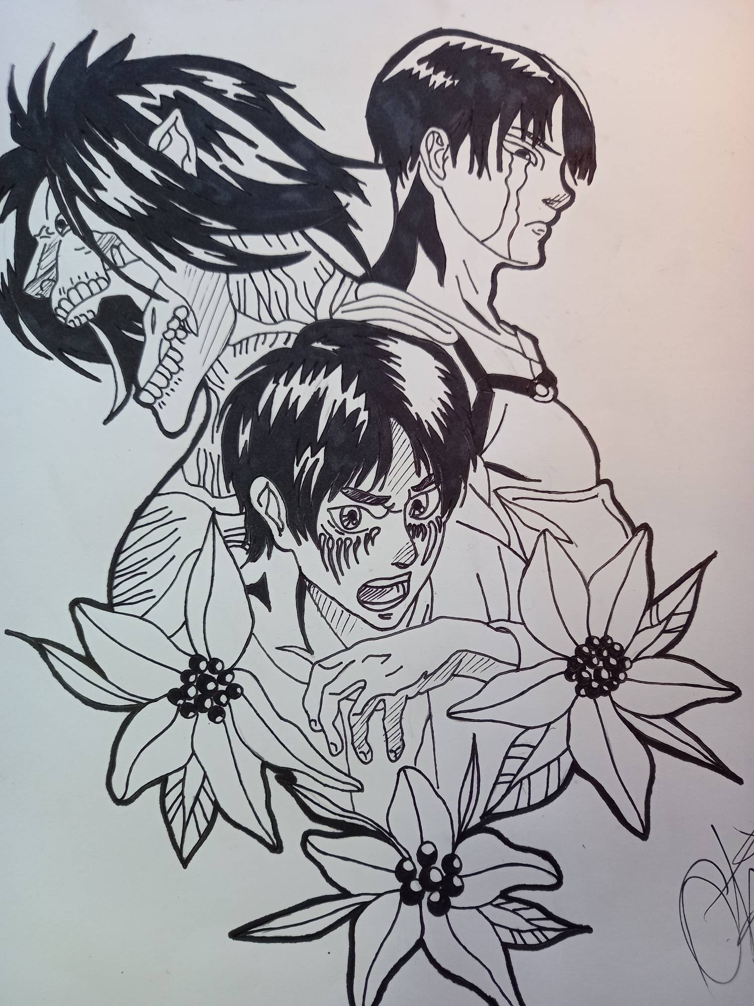 Attack On Titan Tattoo Design By Agonizingspring On Deviantart