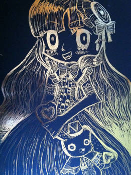 Mayu scratch art!