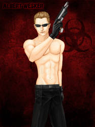 Shirtless Wesker by Grace-Zed