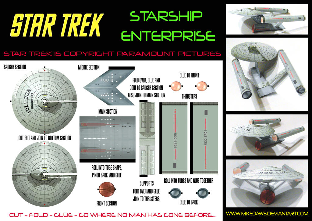 Star Trek - Starship Enterprise Model by mikedaws on DeviantArt star-trek-starship-enterprise-model-by-mikedaws-on-deviantart