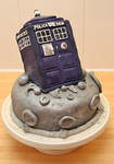 Tardis Cake by mikedaws