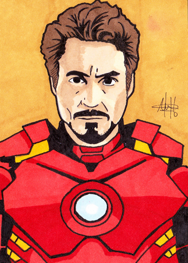 Tony Stark Sketch Card by AlanWayneMyers on DeviantArt Tony Stark Sketch Card by AlanWayneMyers on DeviantArt