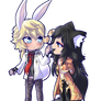 Gabriel and Mari chibi [Marirubi Commission]