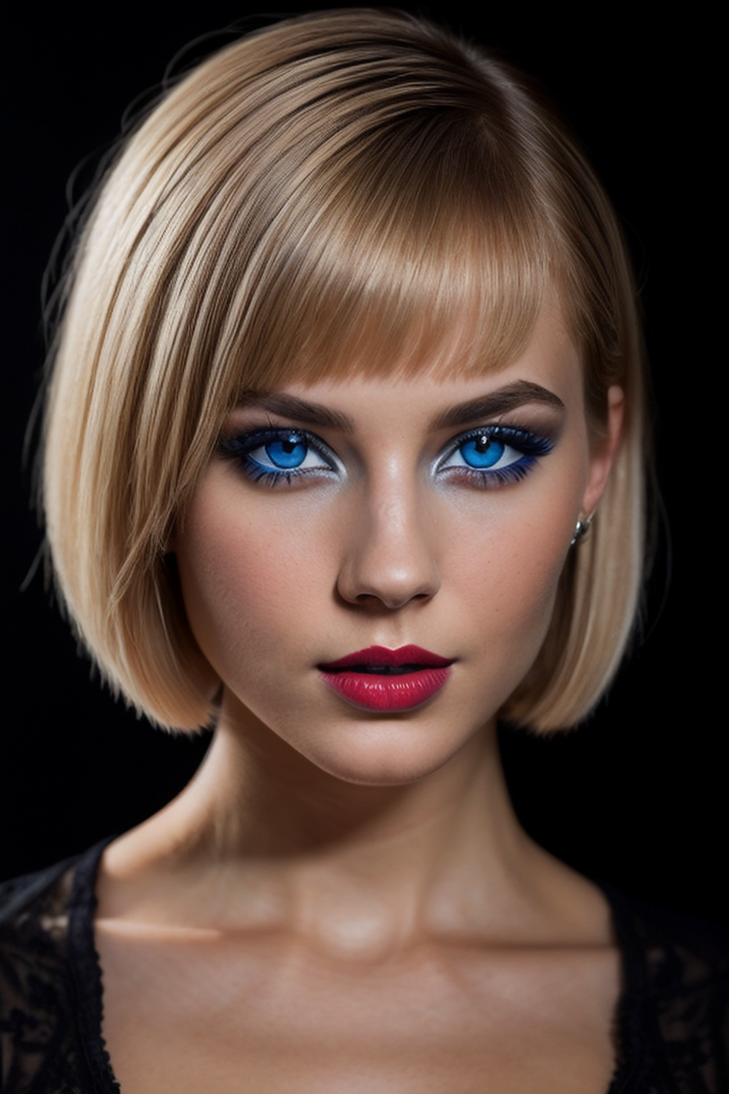 Blue eyes 8 by BeautifulAIGirls on DeviantArt