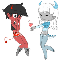 Demon Couple Adopt CLOSED