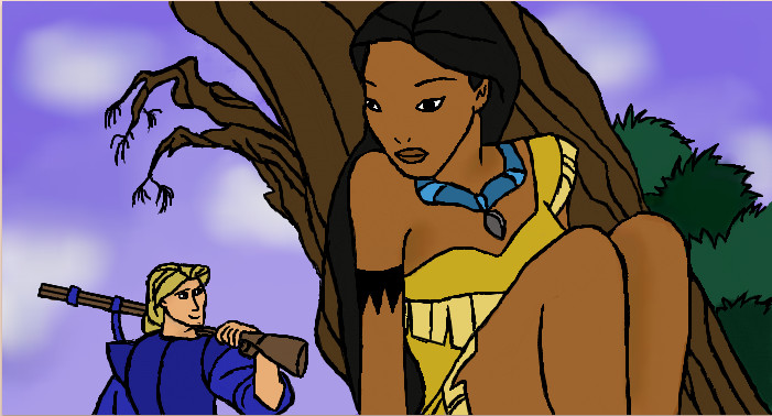 Pocahontas and John Smith