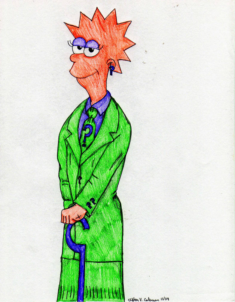 Riddle me this Lisa Simpson by skyvolt2000 on DeviantArt