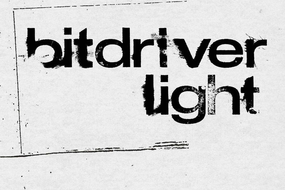 Bitdriver Light OpenType SVG Font by tonimicad on DeviantArt