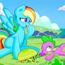 Rainbow Dash and Spike !