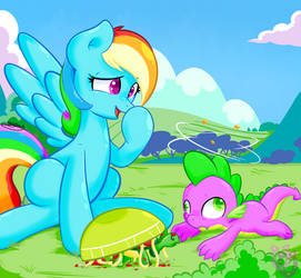 Rainbow Dash and Spike !