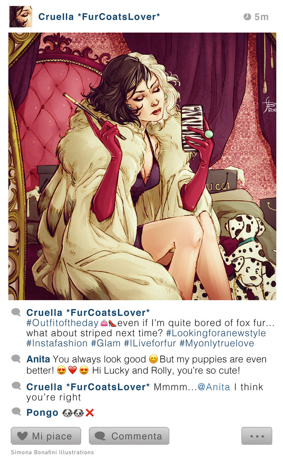 Selfie Fables | Cruella DeVil