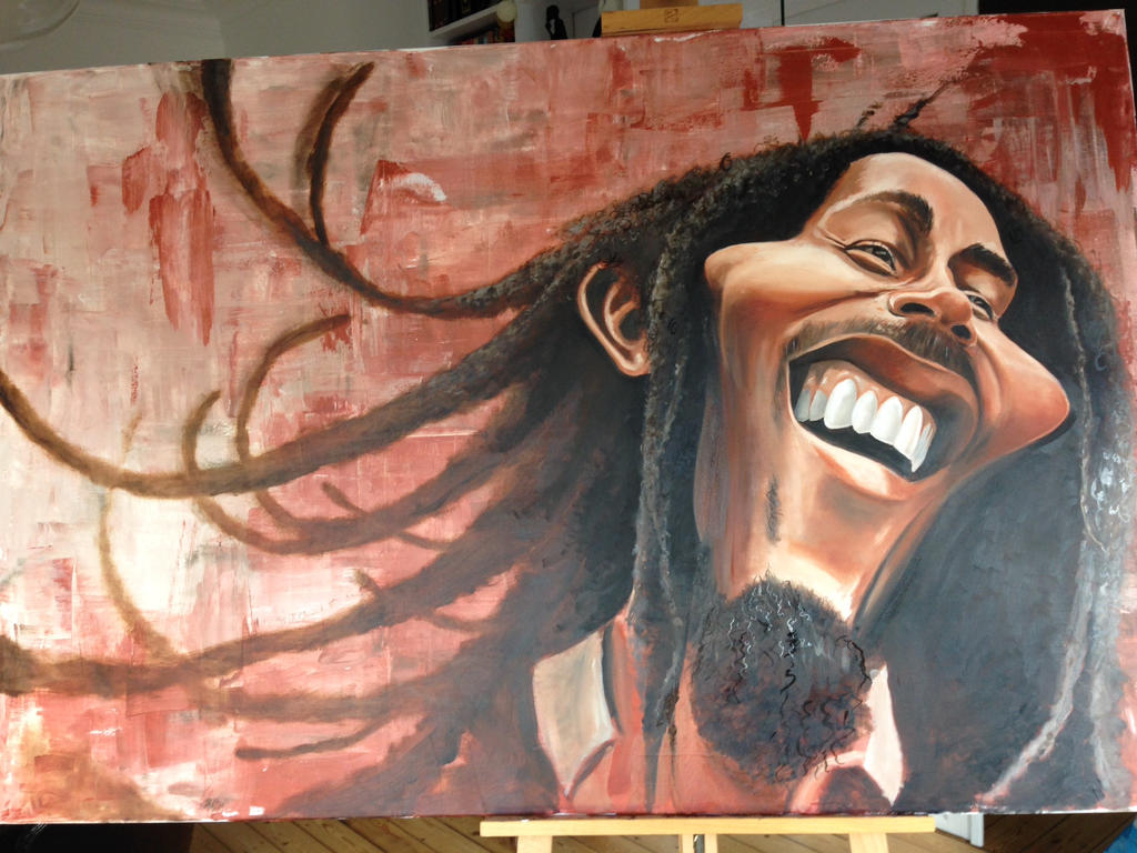 Bob Marley Caricature painting