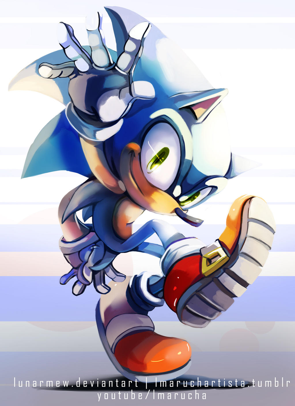 Sonic the Hedgehog (Art Remake) by LunarMew on DeviantArt