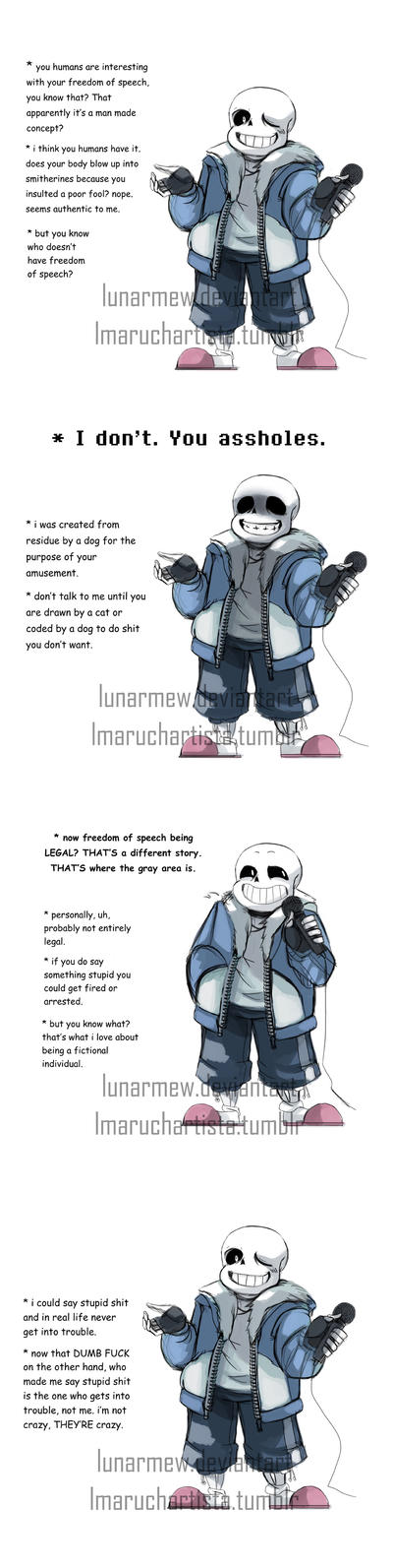 Undertale: Comic Sans 01 (NSFW LANGUAGE) by LunarMew on DeviantArt
