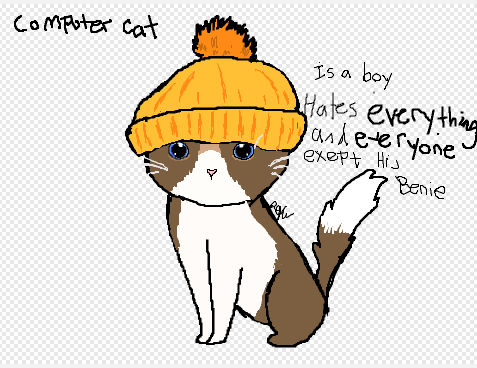 My OC Computer Cat by pusheenqueen on DeviantArt