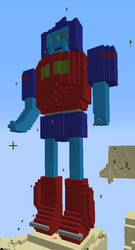 Minecraft 3d Art of Transformer Original Character